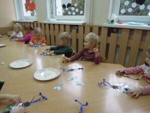 Praca plastyczna - Bałwanek grupa II