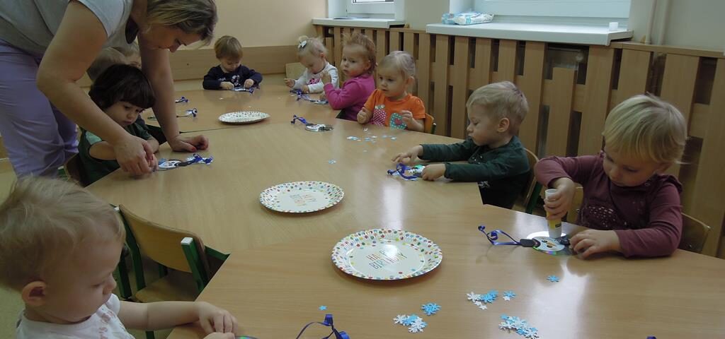 Praca plastyczna - Bałwanek grupa II