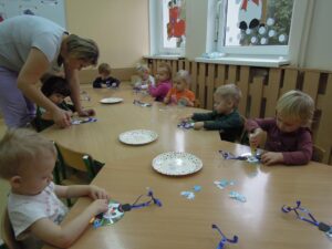 Praca plastyczna - Bałwanek grupa II