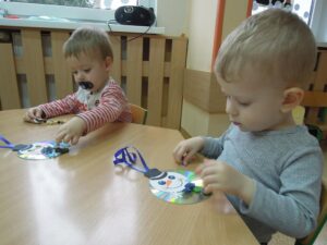 Praca plastyczna - Bałwanek grupa II