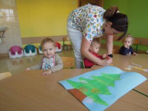 Praca plastyczna - Choinka grupa I