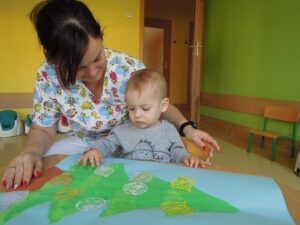 Praca plastyczna - Choinka grupa I