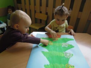 Praca plastyczna - Choinka grupa I