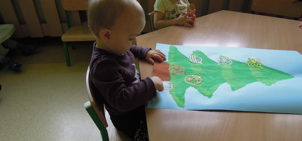 Praca plastyczna - Choinka grupa I