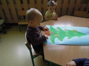 Praca plastyczna - Choinka grupa I