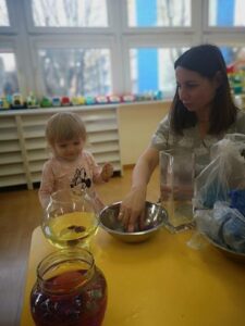 Zabawy badawcze z lodem – grupa II