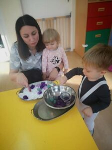 Zabawy badawcze z lodem – grupa II