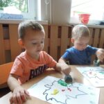 Praca plastyczna Jesienny liść grupa II